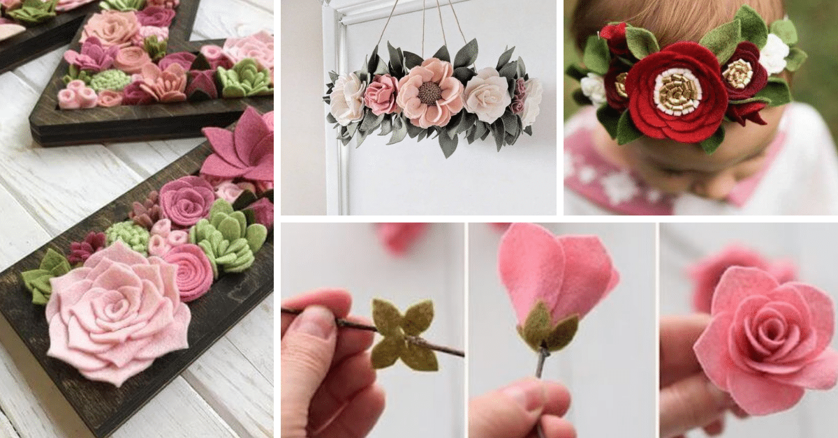 DIY Flores de Feltro