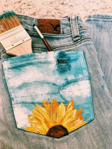 DIY Transformação Shorts tinta tecido
