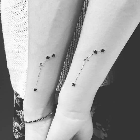 Tatuagens de Signos aries constelacao