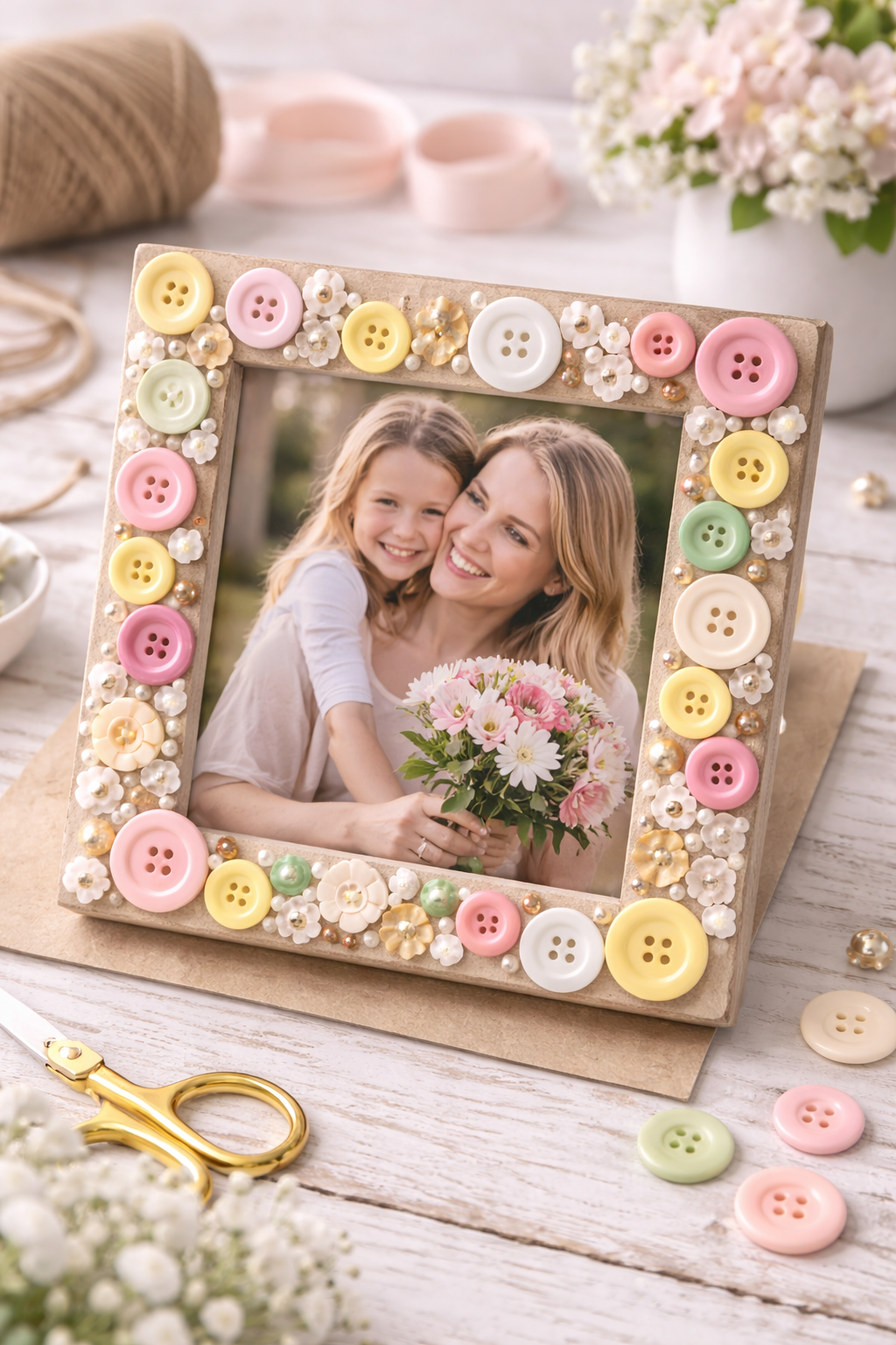 Artesanato com Botões para Dia das Mães: ideias criativas, económicas e cheias de significado Artesanato com Botões para Dia das Mães: ideias criativas, económicas e cheias de significado artesanato com botoes para dia das maes 1