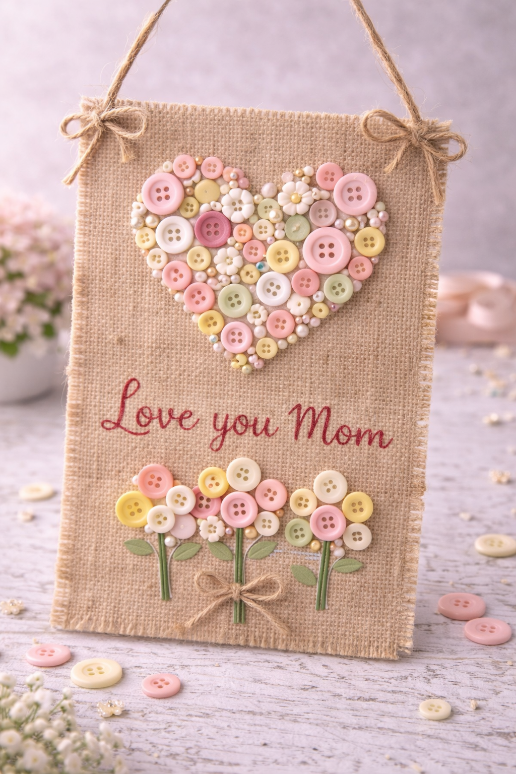 Artesanato com Botões para Dia das Mães: ideias criativas, económicas e cheias de significado Artesanato com Botões para Dia das Mães: ideias criativas, económicas e cheias de significado artesanato com botoes para dia das maes 3