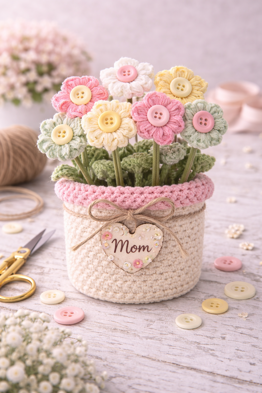 Artesanato com Botões para Dia das Mães: ideias criativas, económicas e cheias de significado Artesanato com Botões para Dia das Mães: ideias criativas, económicas e cheias de significado artesanato com botoes para dia das maes 4