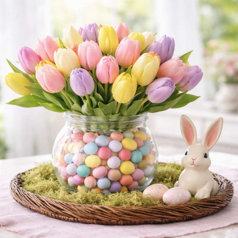 Artesanato de Páscoa com Coelhos: ideias criativas, fáceis e encantadoras para decorar sua casa artesanato de pascoa com coelhos 6