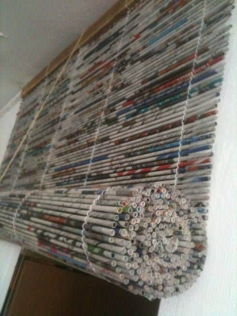 artesanato jornal decoracao cortina