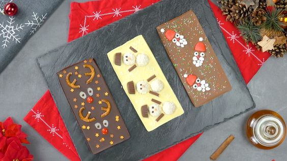 barras de chocolate caseiras para o natal 1