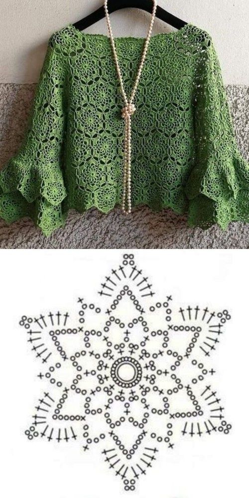 blusa de crochet com graficos 3