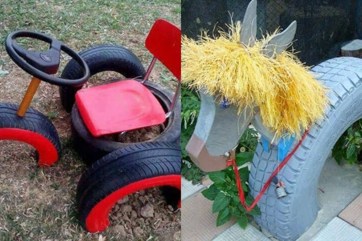 brinquedos de crianca com pneus 2