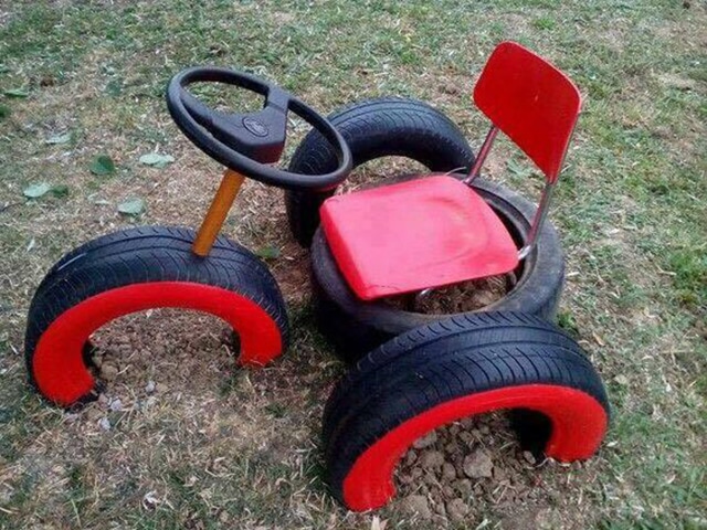 brinquedos de crianca com pneus 7
