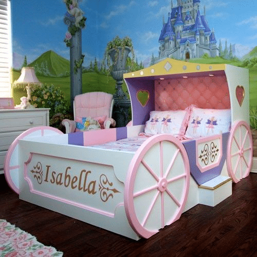 cama de criança castelo princesa