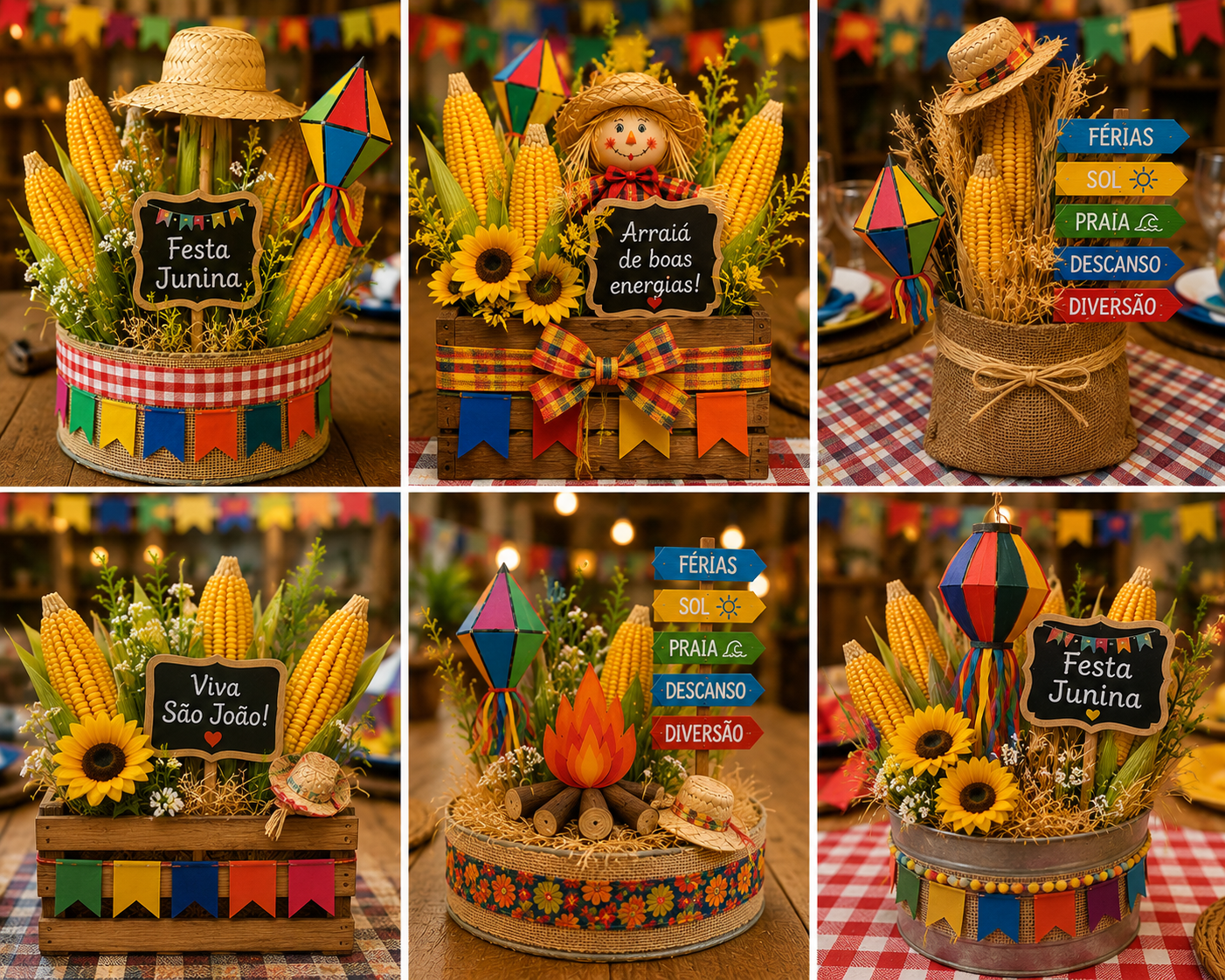 Centros de mesa para Festa Junina com milho Ideas Centros de mesa para Festa Junina com milho Ideas centros de mesa para festa junina com milho ideas 7 1