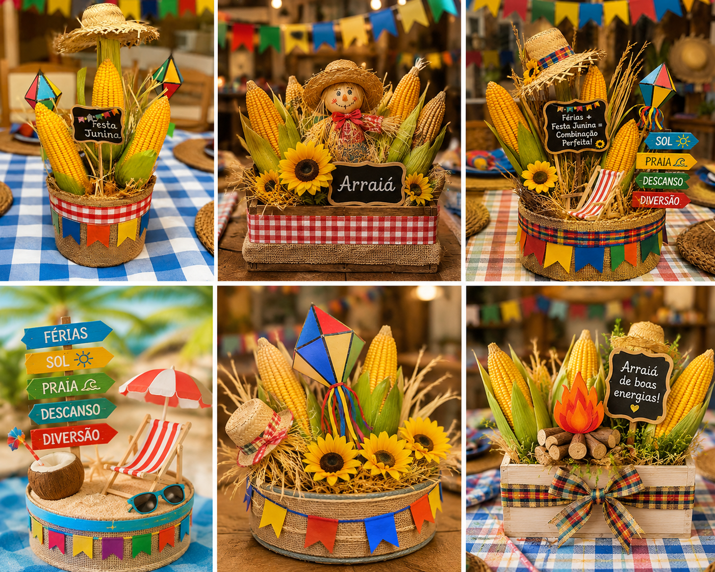 Centros de mesa para Festa Junina com milho Ideas Centros de mesa para Festa Junina com milho Ideas centros de mesa para festa junina com milho ideas