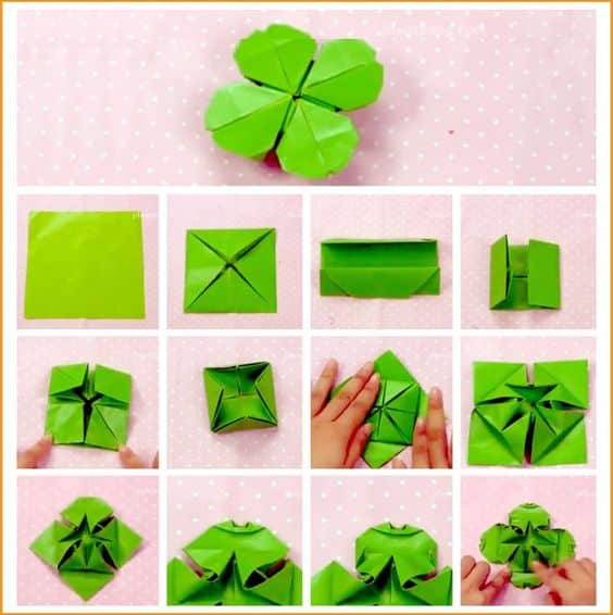 como fazer flores de origami 12