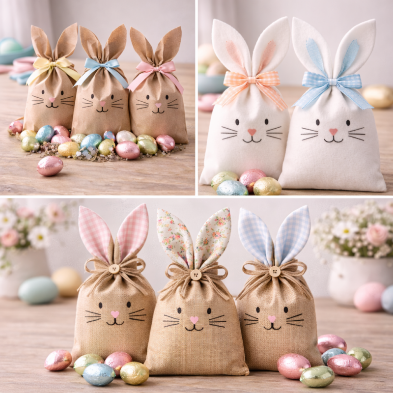 Como Fazer Sacolinha Porta-chocolates para Páscoa como fazer sacolinha porta chocolates para pascoa 3