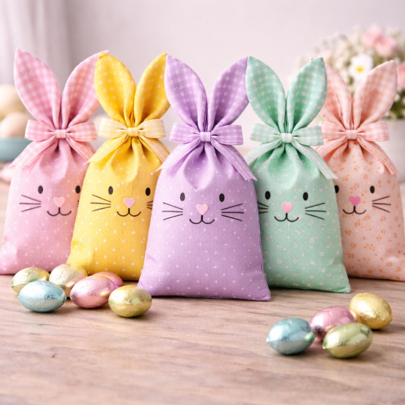 Como Fazer Sacolinha Porta-chocolates para Páscoa como fazer sacolinha porta chocolates para pascoa 6