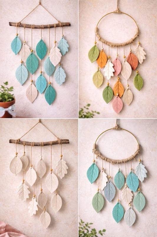 Como Fazer um Móbile com Folhas de Argila: Guia Criativo Passo a Passo para uma Decoração Natural e Sofisticada como fazer um mobile com folhas de argila 2