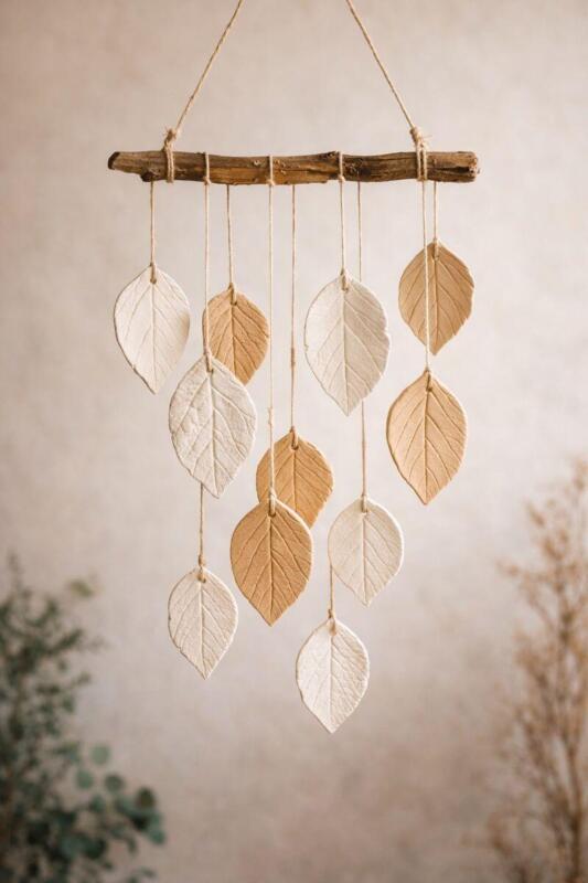 Como Fazer um Móbile com Folhas de Argila: Guia Criativo Passo a Passo para uma Decoração Natural e Sofisticada como fazer um mobile com folhas de argila 4 scaled