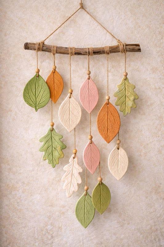 Como Fazer um Móbile com Folhas de Argila: Guia Criativo Passo a Passo para uma Decoração Natural e Sofisticada como fazer um mobile com folhas de argila 5