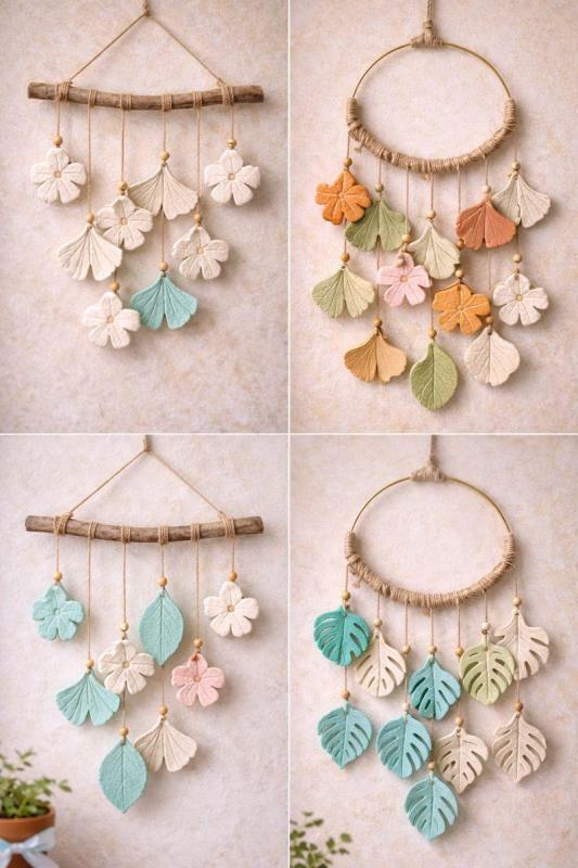 Como Fazer um Móbile com Folhas de Argila: Guia Criativo Passo a Passo para uma Decoração Natural e Sofisticada como fazer um mobile com folhas de argila 6