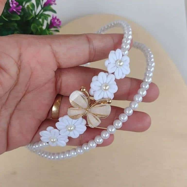 como usar tiara de perola 5