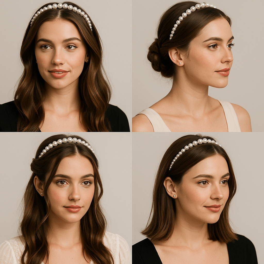 como usar tiara de perola
