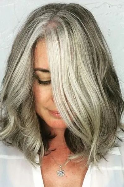 corte para cabelos cabelo grisalho ou branco 7