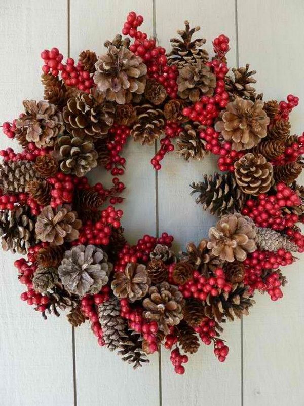 decoraçao natal pinhas