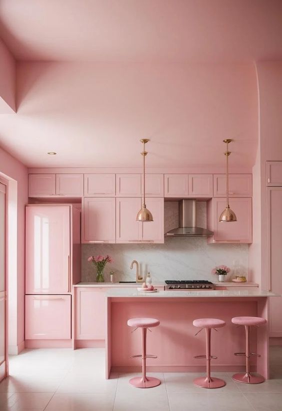 decoracao cozinhas rosa 7