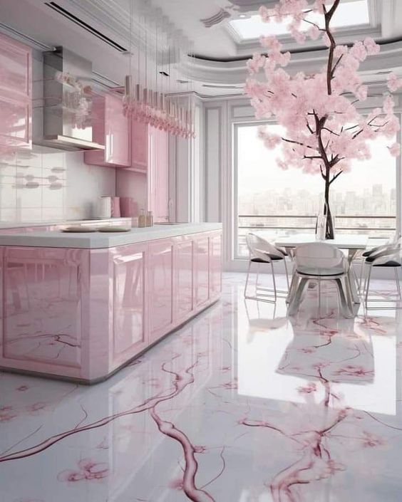 decoracao cozinhas rosa 9