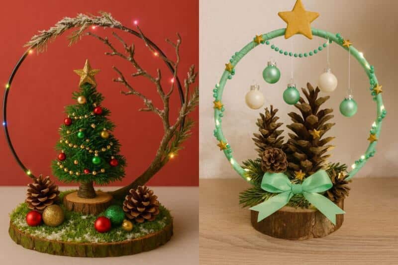 decoracao de natal com bambole