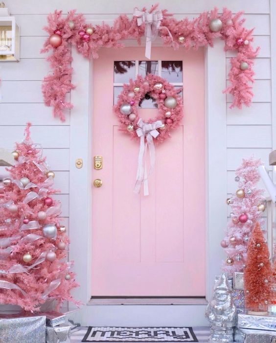 decoracao de natal rosa 3