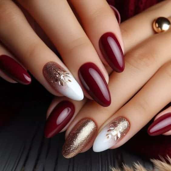 decoracao de unhas cor de vinho 1