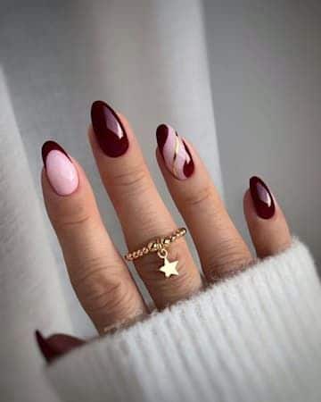 decoracao de unhas cor de vinho 3