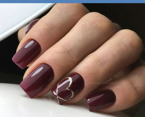 decoracao de unhas cor de vinho 4