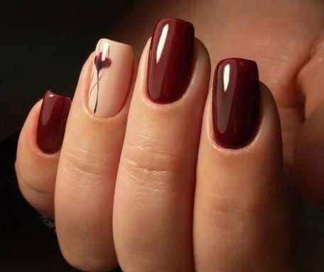 decoracao de unhas cor de vinho 5