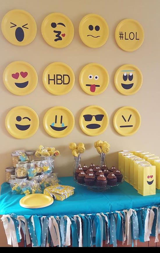 decoracao festa emoji 6
