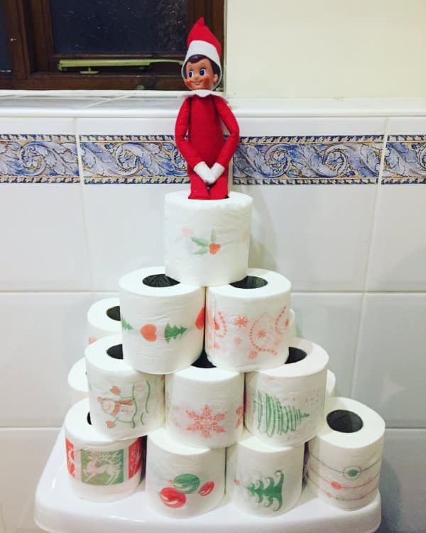 decoracao natal banheiro papel higienico