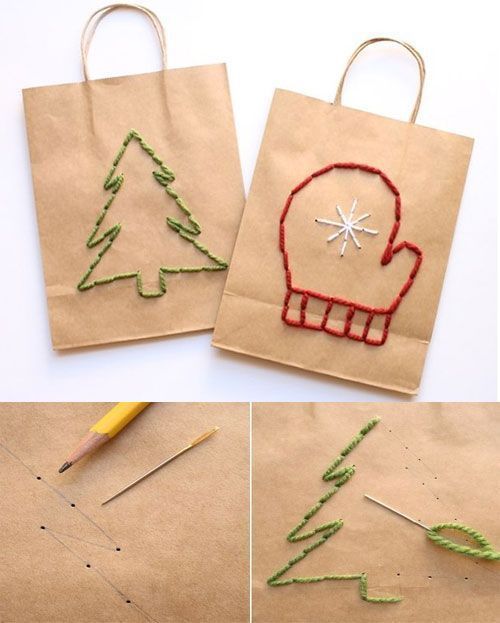 decoracao sacolas papel natal 10
