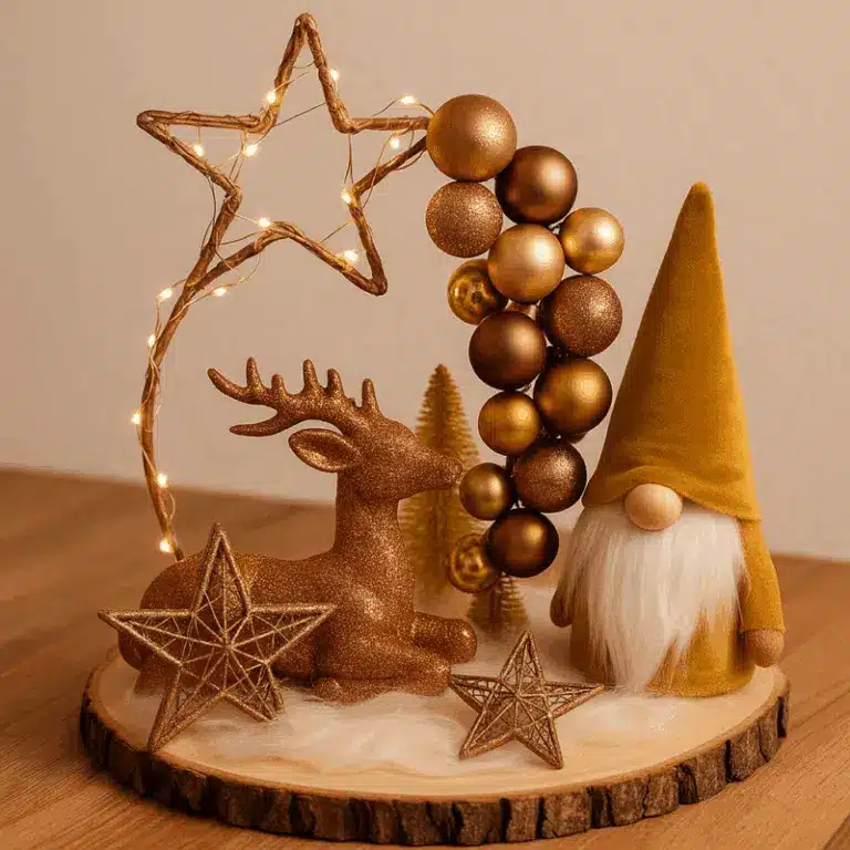 Decorações de Natal "Faça Você Mesmo": Troncos de Madeira Originais decoracoes de natal troncos de madeira originais 4