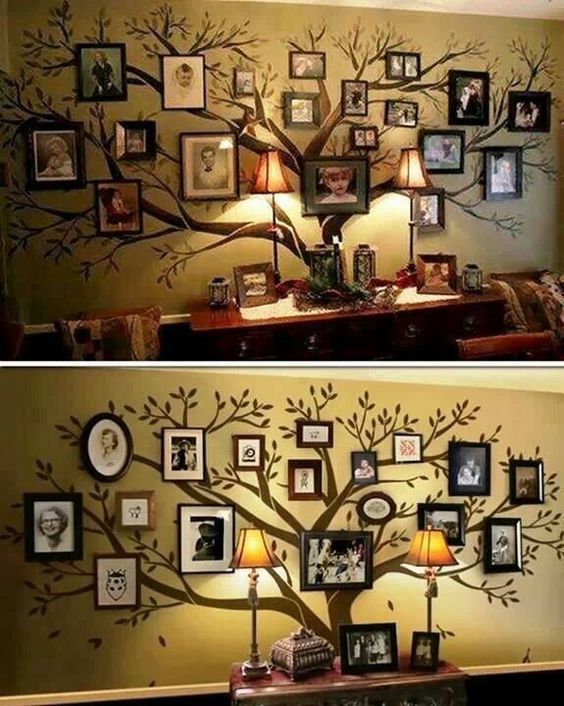 decoraçao de paredes com fotografias