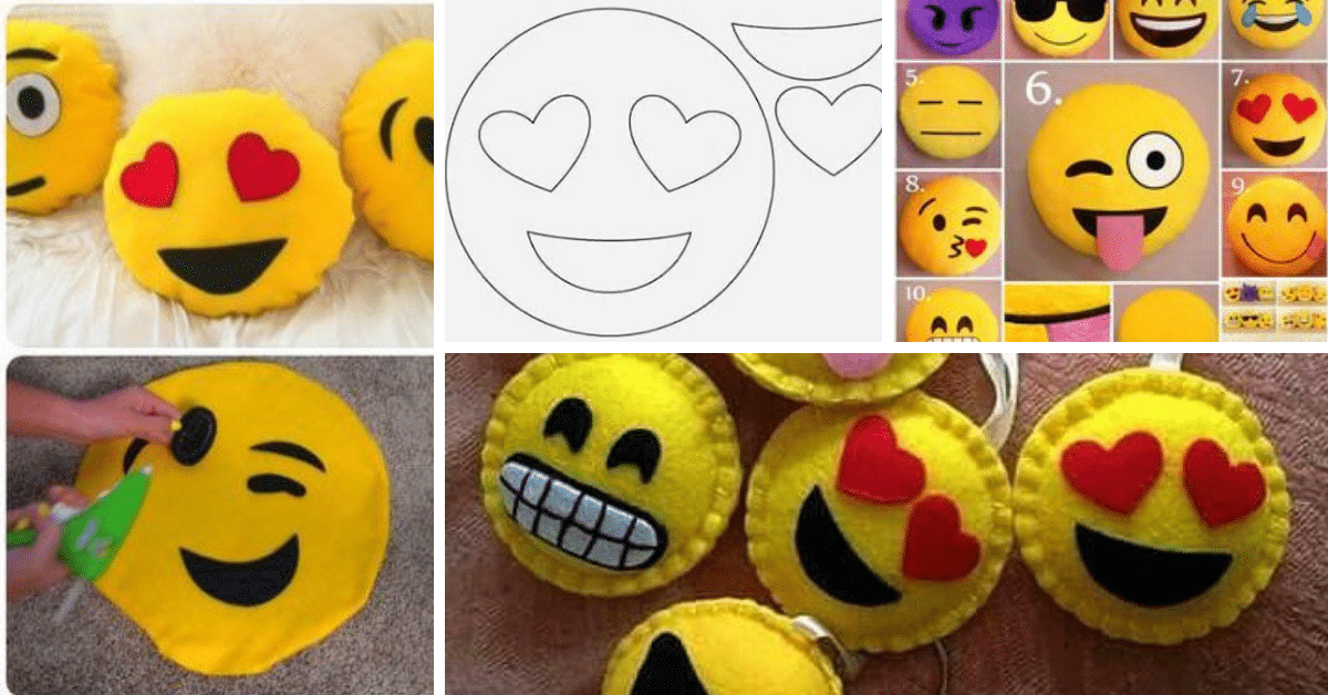 diy Almofada Emoji