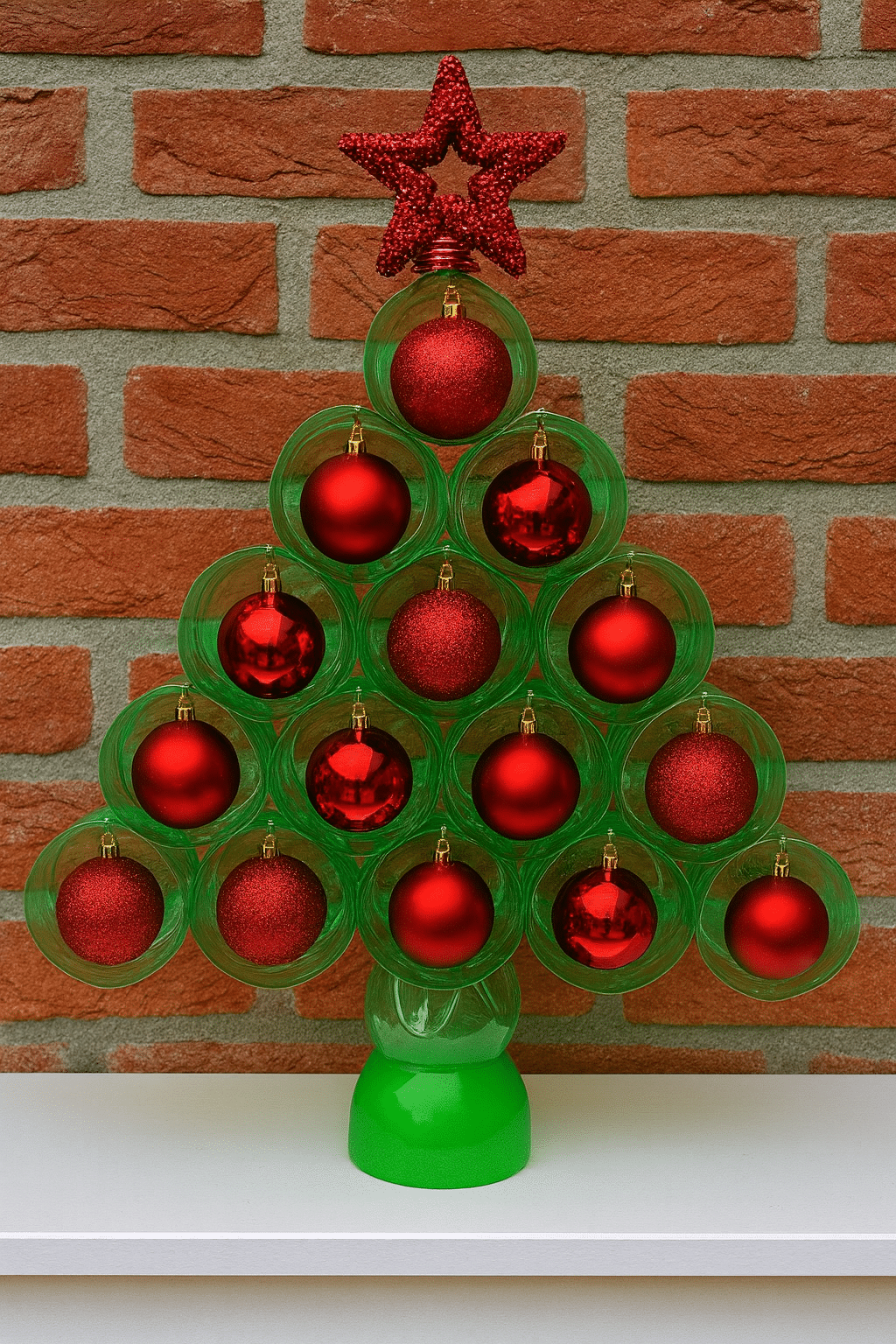 enfeite de natal com garrafa pet 78