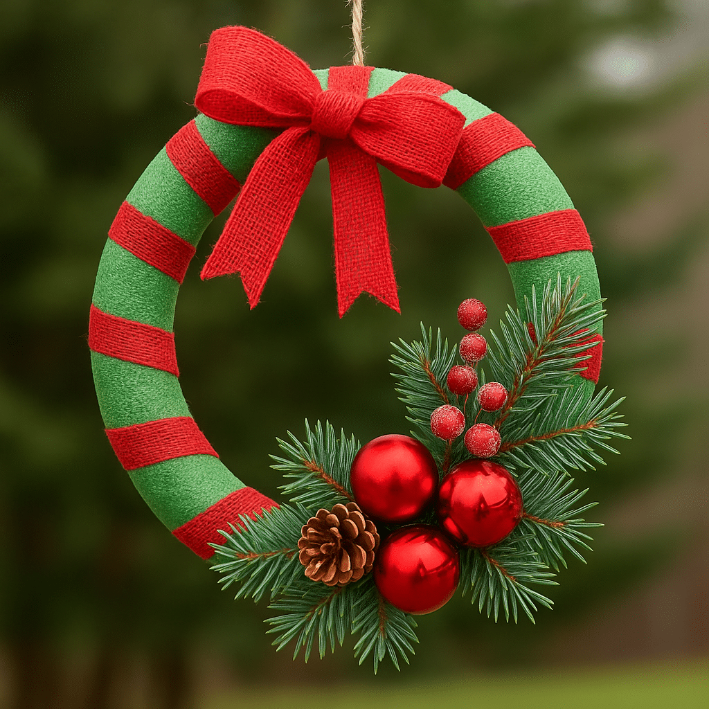 enfeite de natal para porta 1