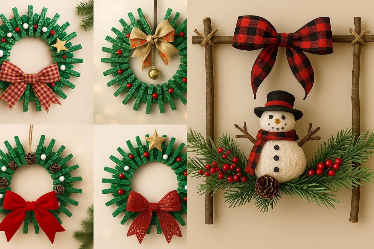 enfeite de natal para porta