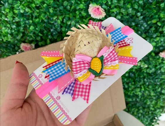 enfeites de cabelo incriveis para festa junina