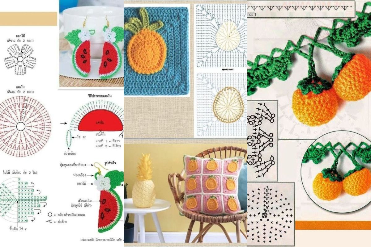 frutas em croche graficos 11