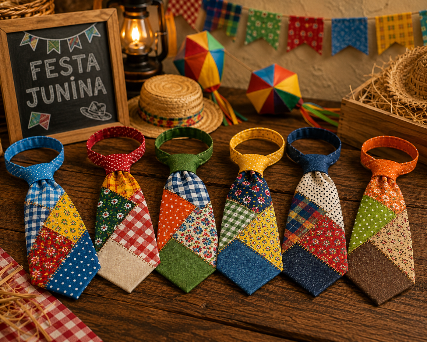 Gravata de Retalhos - Essencial para Festa Junina! Gravata de Retalhos - Essencial para Festa Junina! gravata de retalhos festa junina