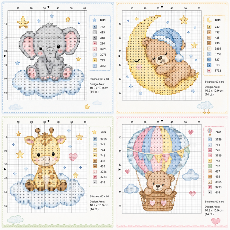 Ideias adoráveis de ponto cruz para bebês fáceis e lindas Ideias adoráveis de ponto cruz para bebês fáceis e lindas ideias adoraveis de ponto cruz para bebes 2