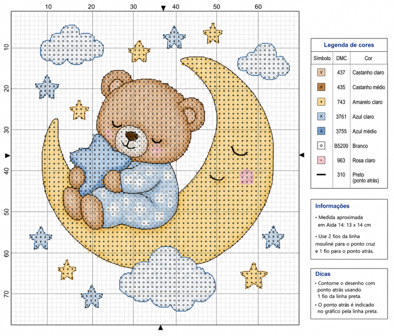 Ideias adoráveis de ponto cruz para bebês fáceis e lindas Ideias adoráveis de ponto cruz para bebês fáceis e lindas ideias adoraveis de ponto cruz para bebes 3