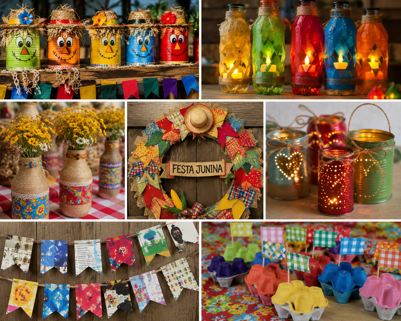 Ideias com Reciclagem para Festa Junina: Decoração Criativa, Barata e Sustentável Ideias com Reciclagem para Festa Junina: Decoração Criativa, Barata e Sustentável ideias com reciclagem para festa junina 3