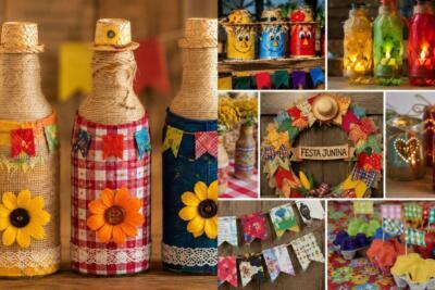 Ideias Com Reciclagem Para Festa Junina: Decoração Criativa, Barata E ...